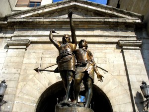 Monumento a Indíbil y Mandonio en Lérida