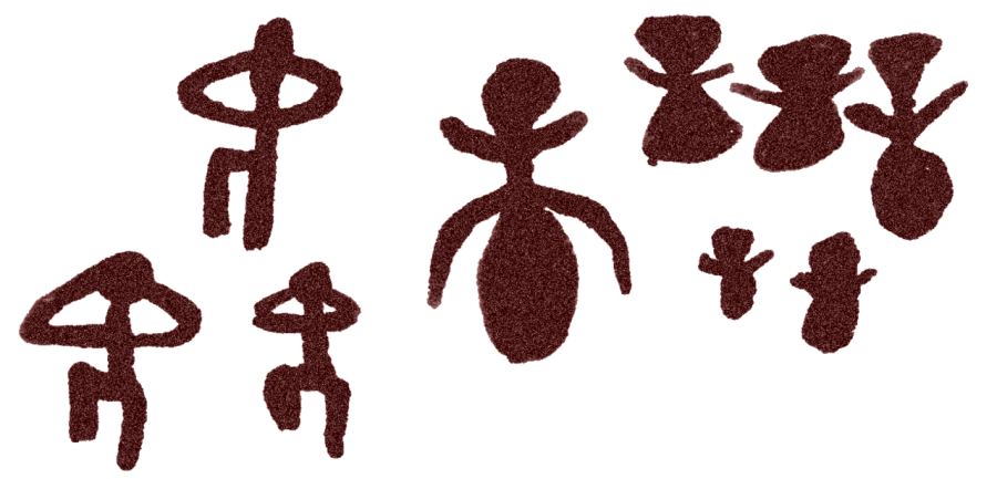 danza ritual esquemático