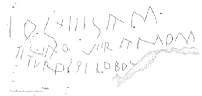 inscripción en alfabeto latino